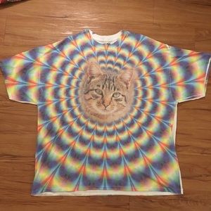 Trippy Rainbow Cat T-Shirt